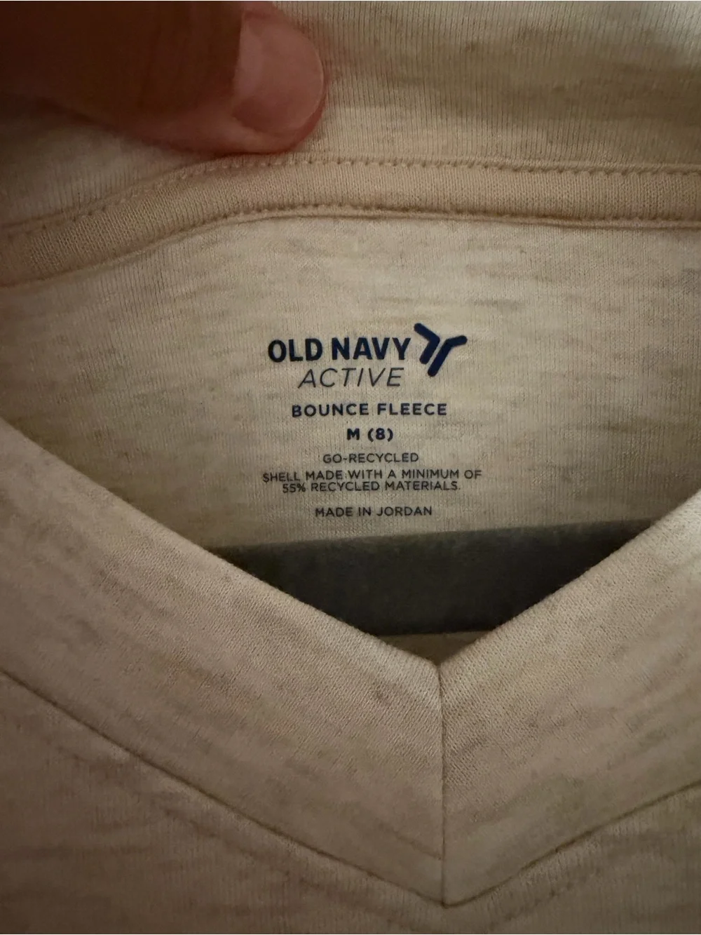 Old Navy Light Cream V-Neck Pullover Girls Sweater